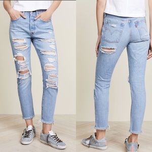 Levi’s 501 Skinny Jeans - Thrashed